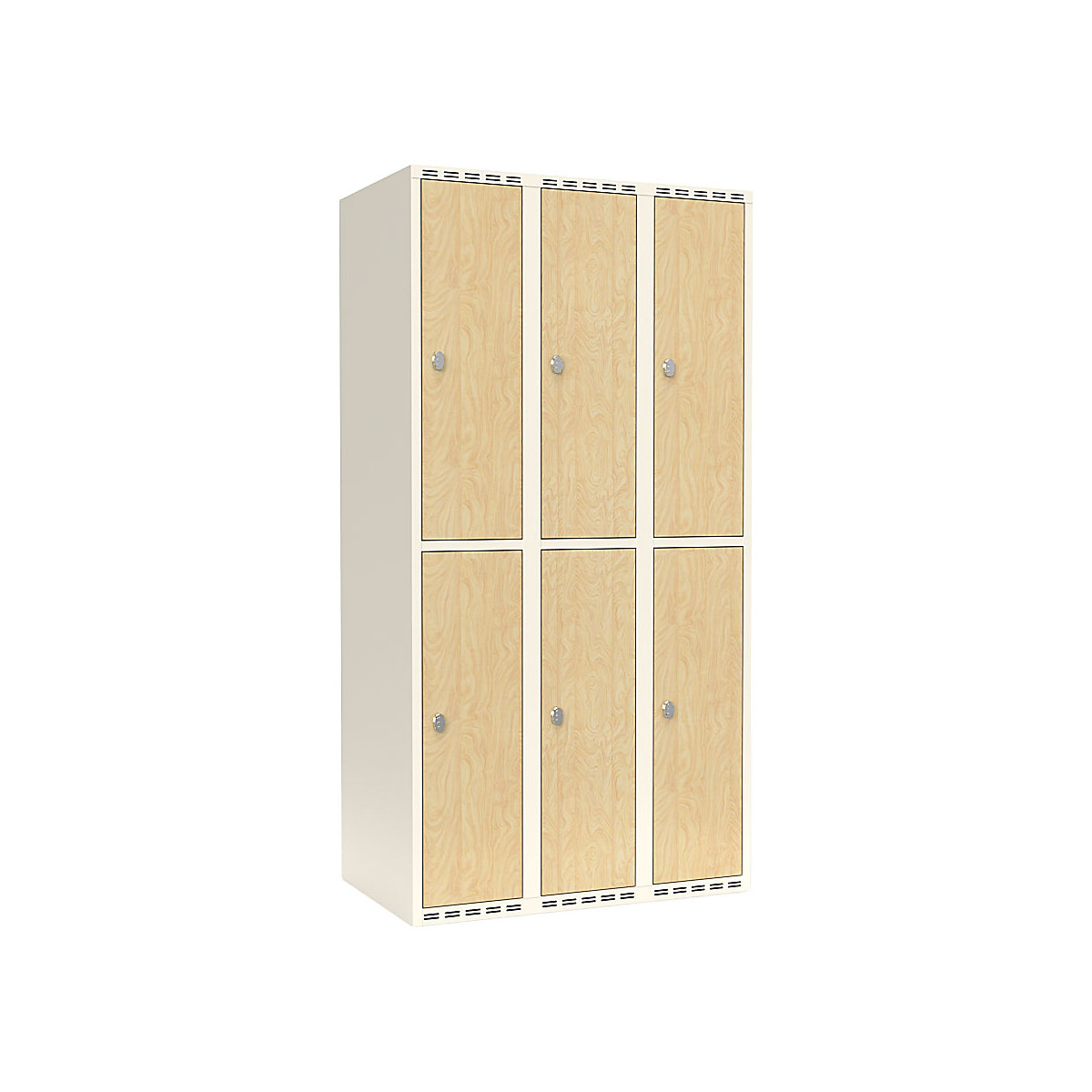 Fydor double deck clothes locker, HPL (Product illustration 2)-1