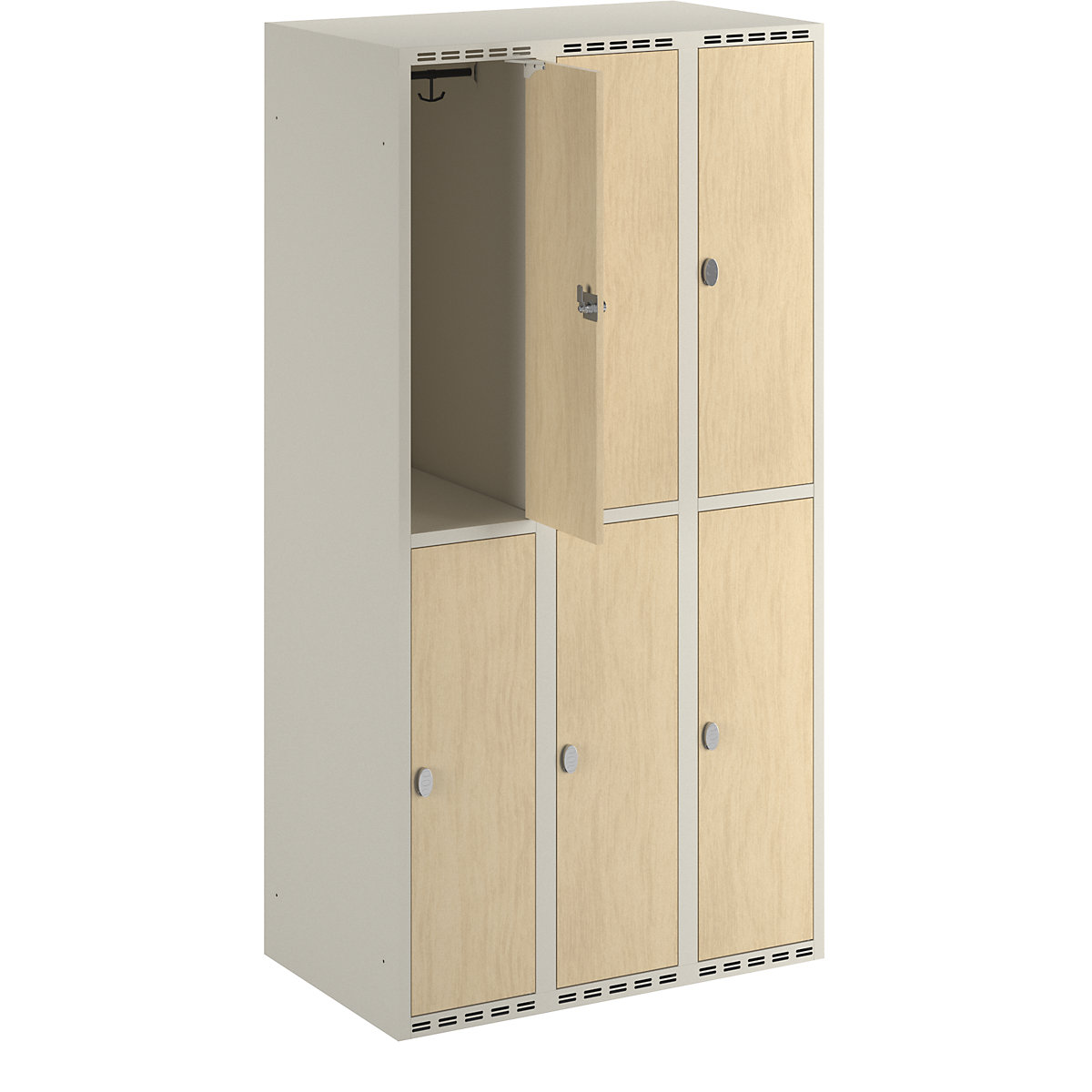 Fydor double deck clothes locker, HPL