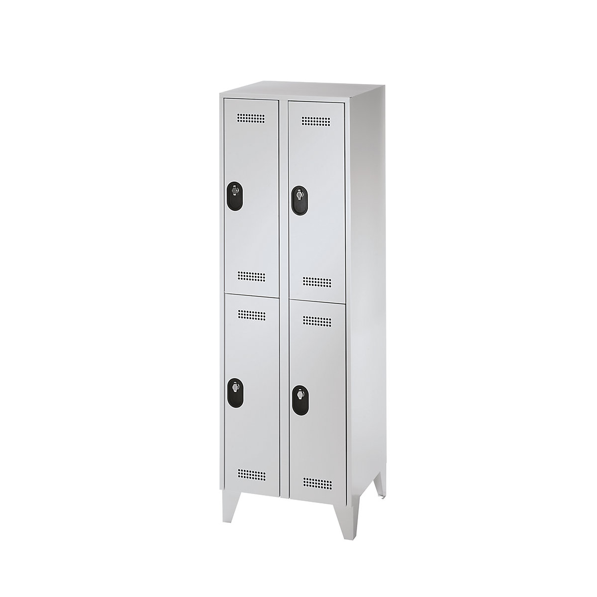 Köln double deck clothes locker – Wolf (Product illustration 2)-1