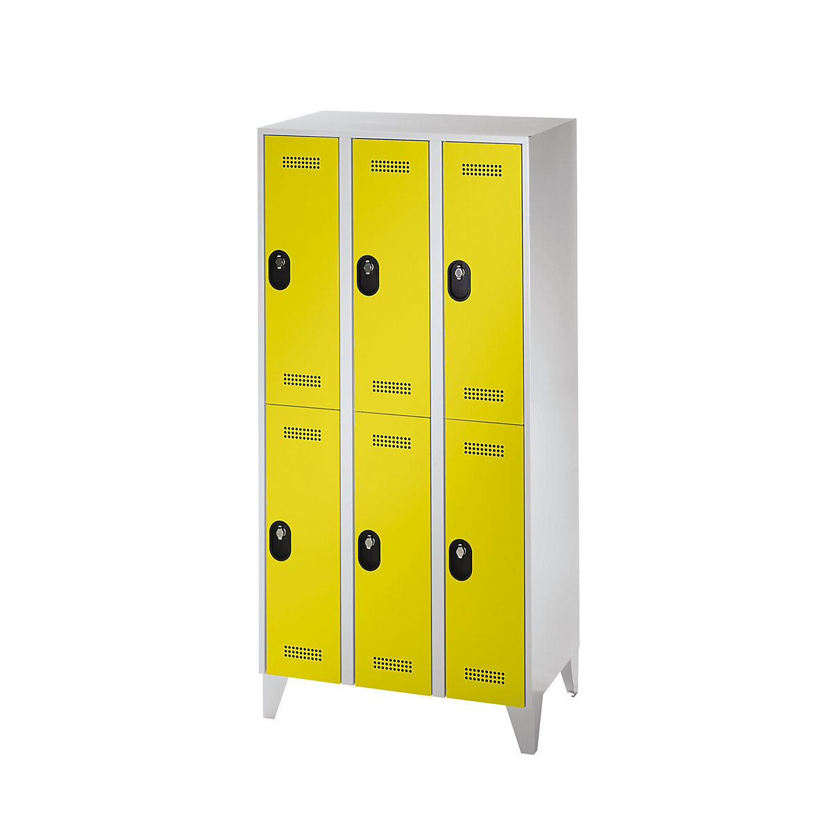 Köln double deck clothes locker – Wolf (Product illustration 2)-1