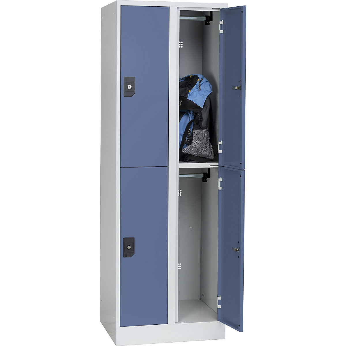 Stuttgart double deck clothes locker – Wolf (Product illustration 3)-2