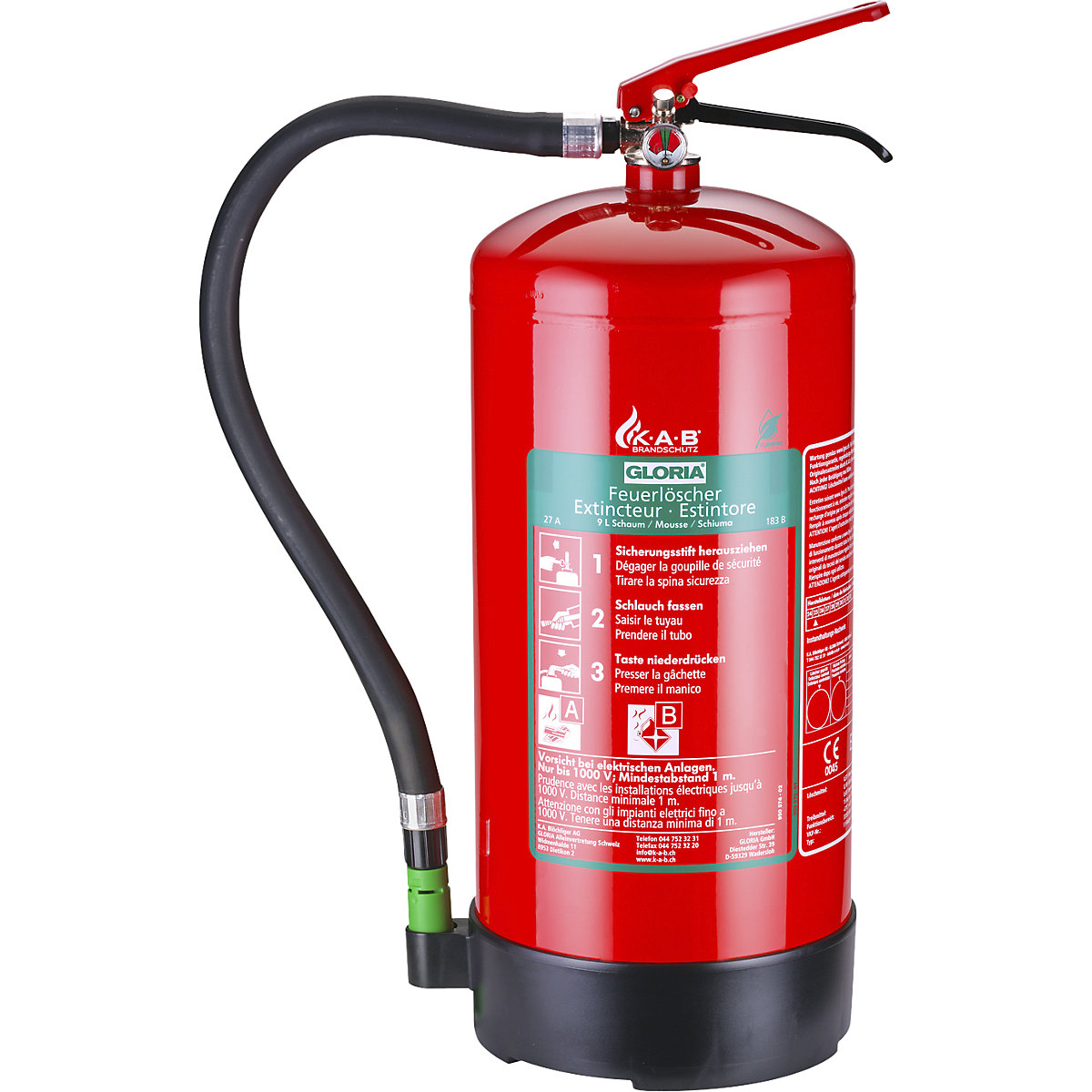 SD 9 E continuous pressure foam fire extinguisher – GLORIA (Product illustration 4)-3