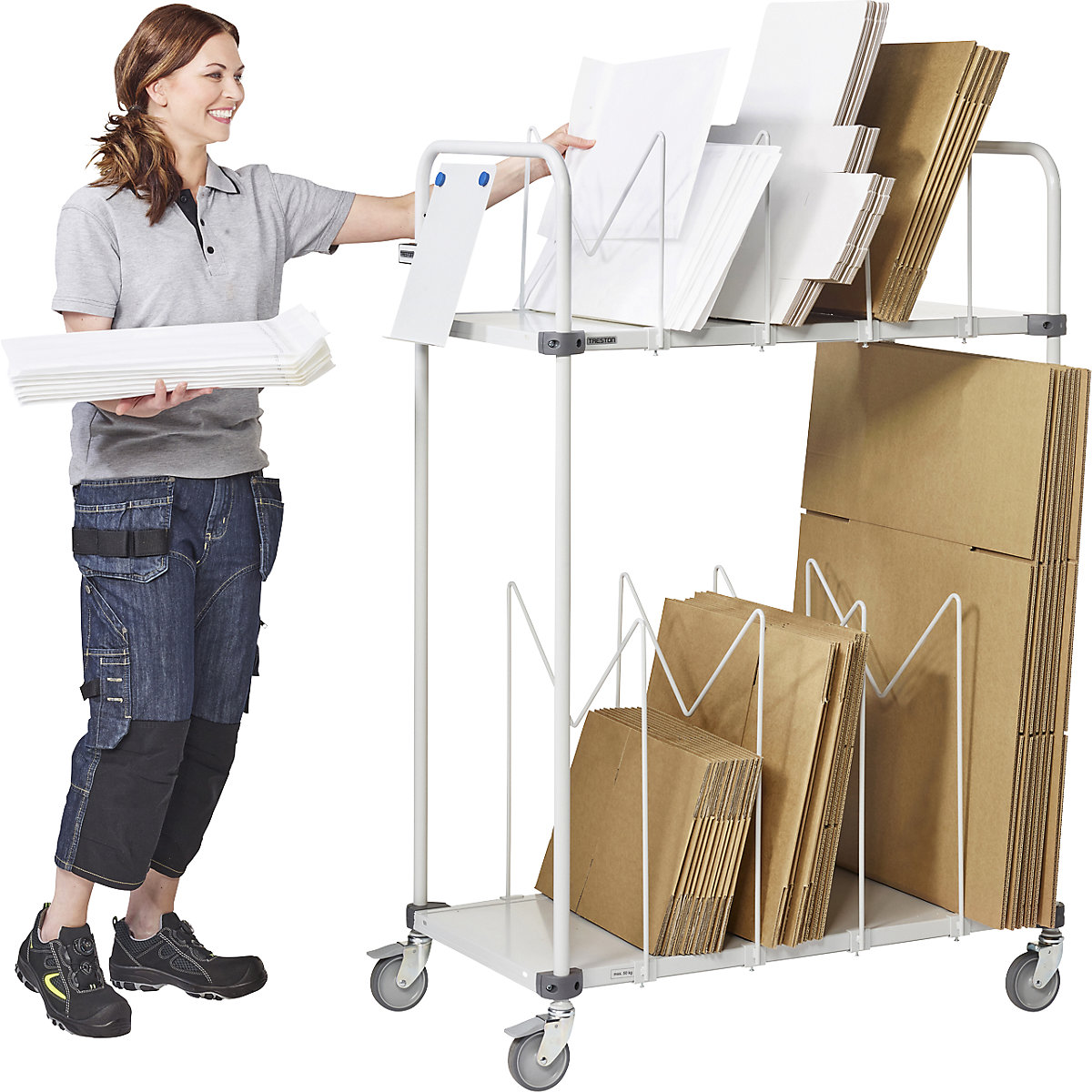 HCT410 cardboard box trolley – Treston (Product illustration 5)-4