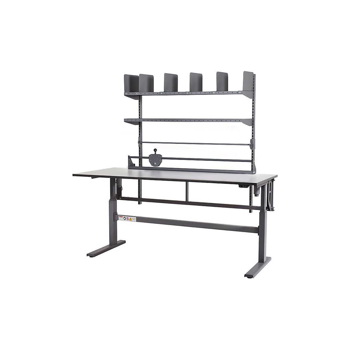 Packing table, electrically height adjustable - eurokraft pro