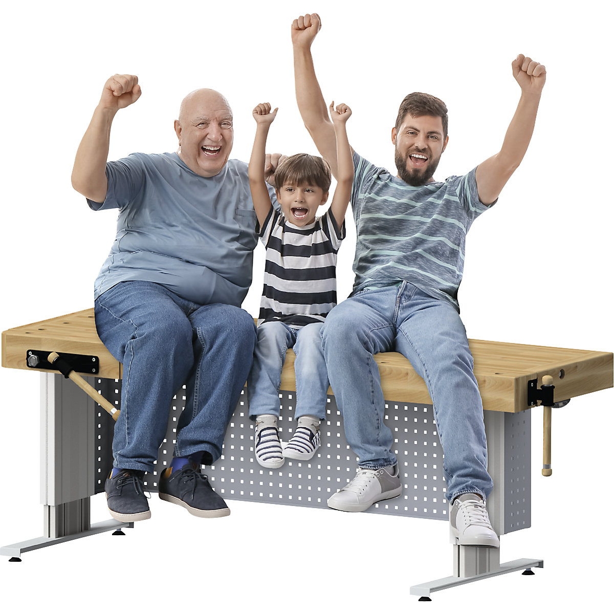 Professional planing bench, electrically height adjustable (Product illustration 6)-5