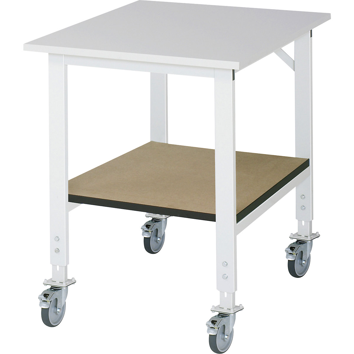 Work table with shelf, mobile - RAU