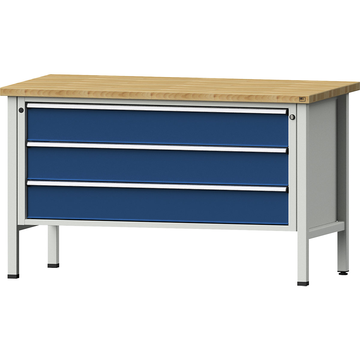 Workbench with XXL drawers, frame construction - ANKE