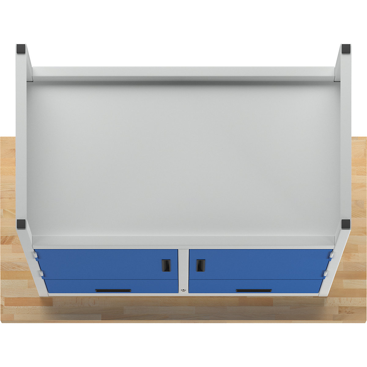 Workbench with closed sides – eurokraft basic (Product illustration 5)-4