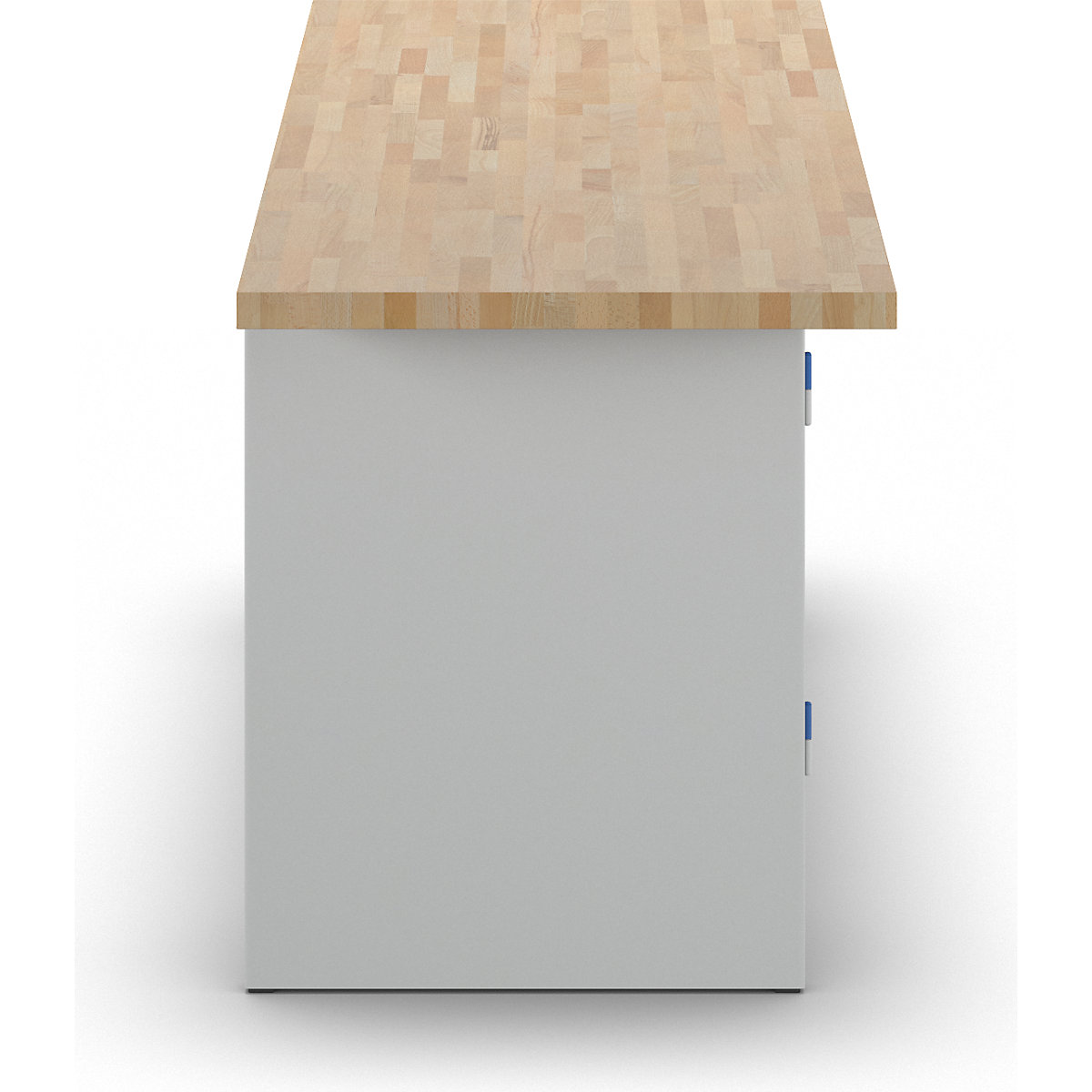 Workbench with closed sides – eurokraft basic (Product illustration 3)-2