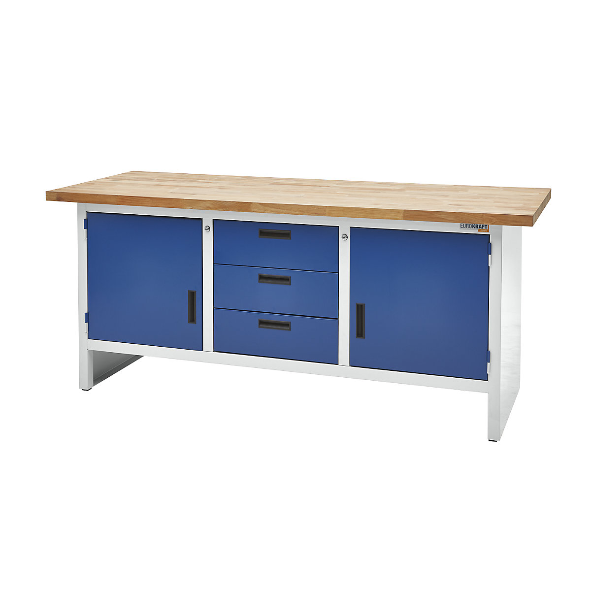 Workbench with closed sides – eurokraft basic (Product illustration 10)-9