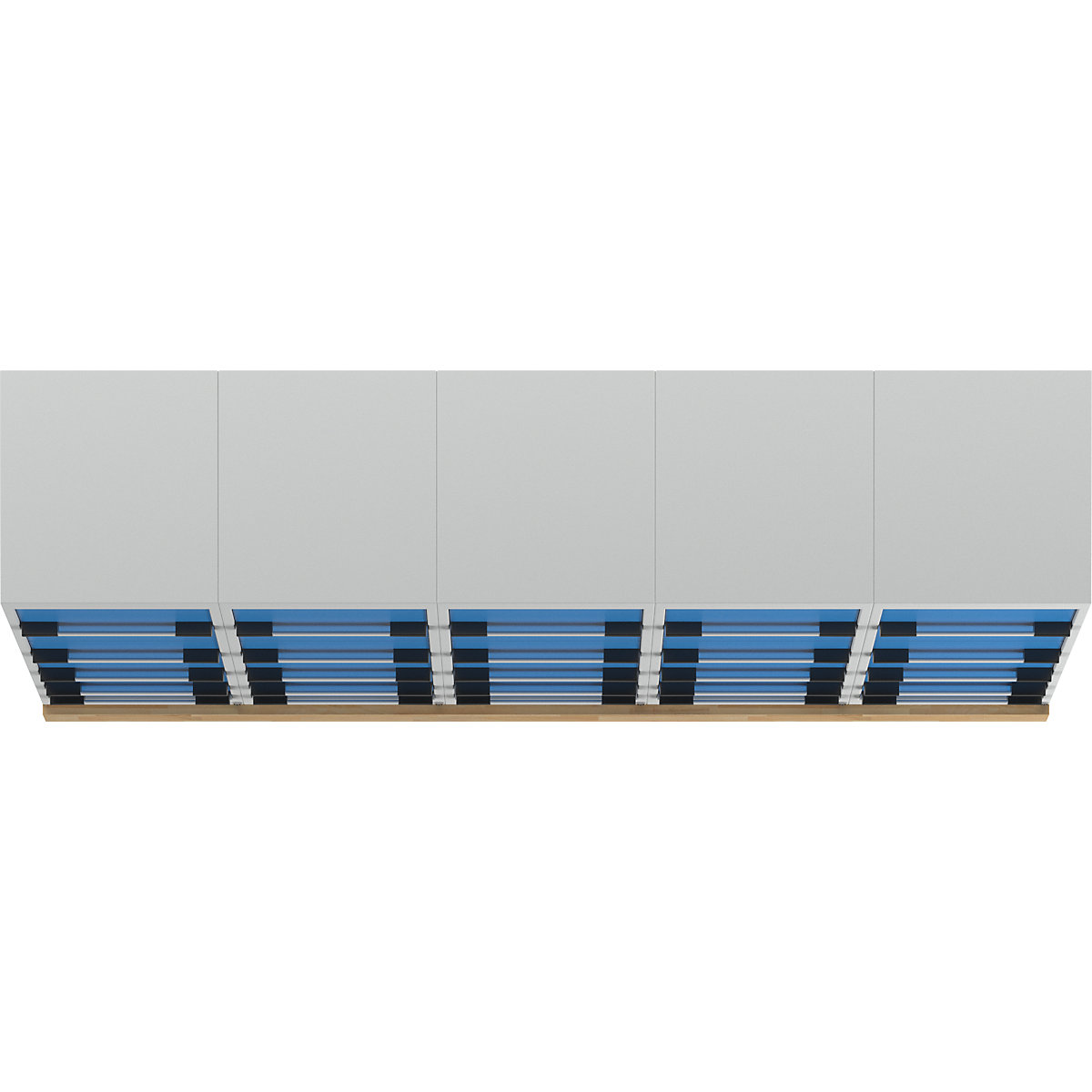 Workbench with fixed pedestals, series 7000 modular system – eurokraft pro (Product illustration 8)-7