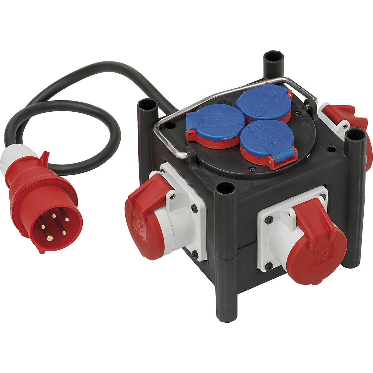 Compact rubber power distributor IP44 - Brennenstuhl