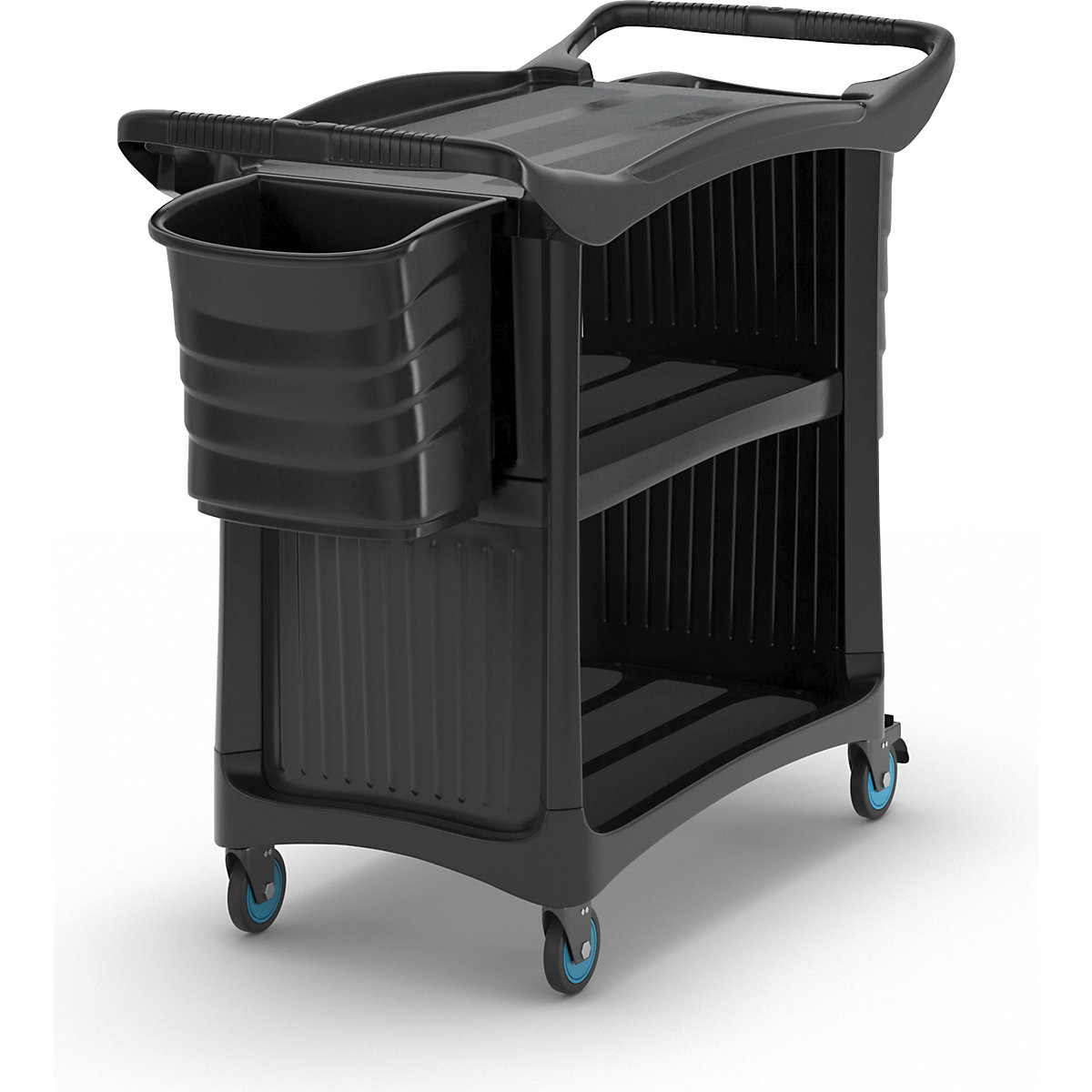 Serving trolley with 3 shelves