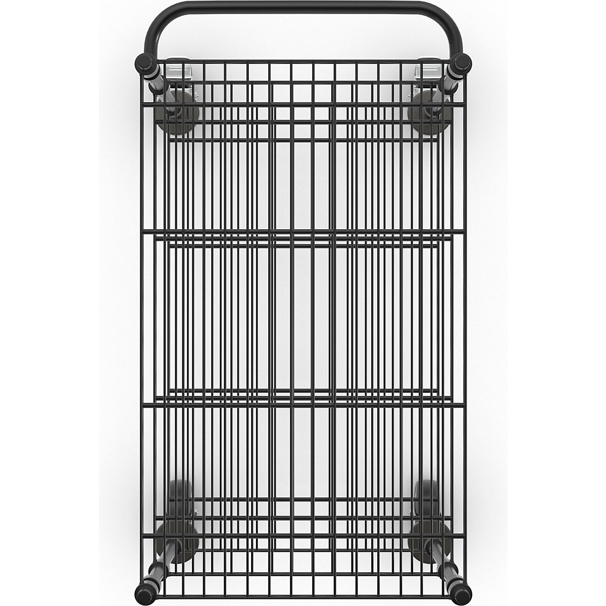 Wire mesh table trolley, black (Product illustration 7)-6