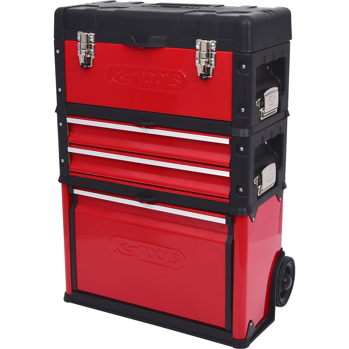 Mobile plastic sheet steel toolbox - KS Tools