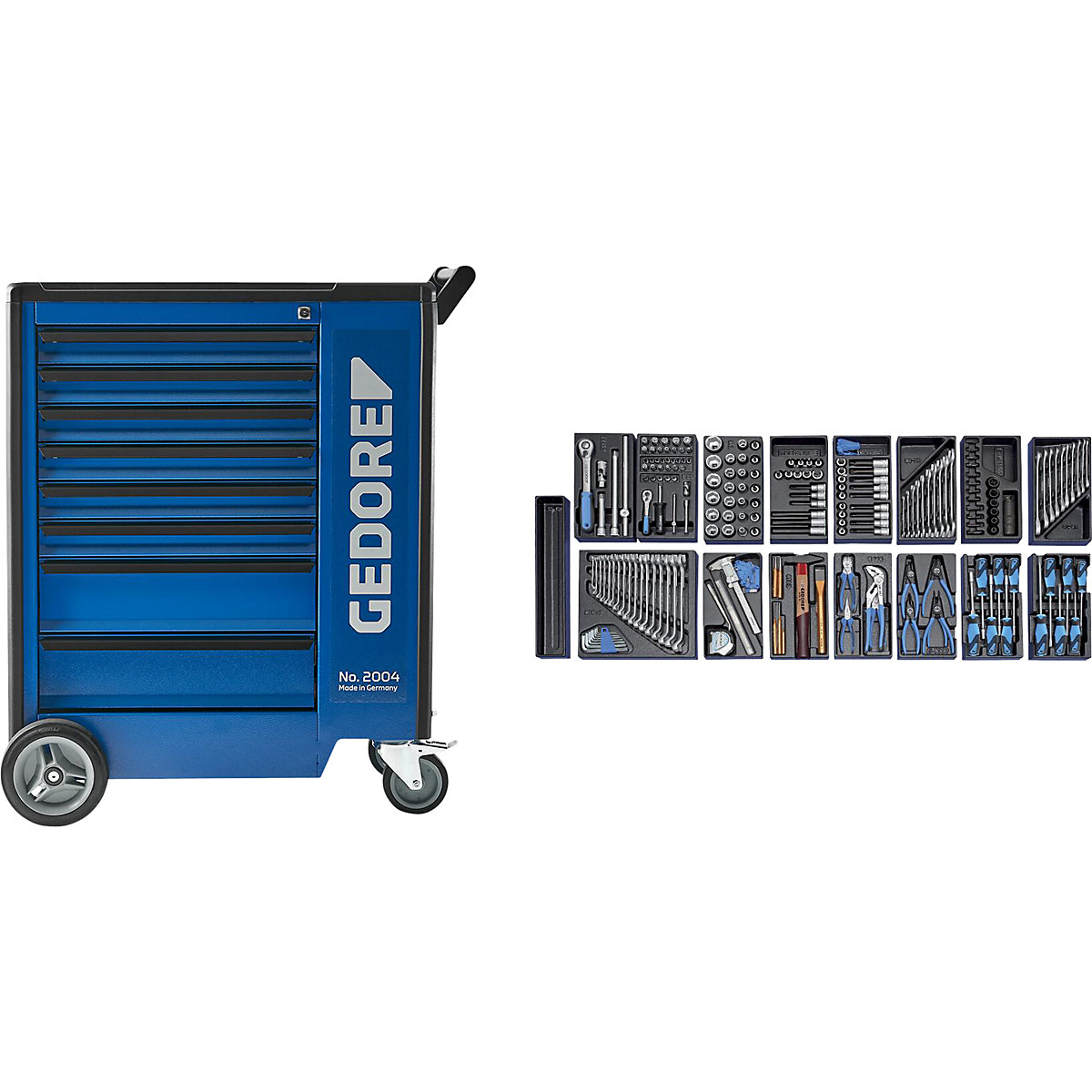 Tool trolley 2004, fully equipped – GEDORE (Product illustration 3)-2