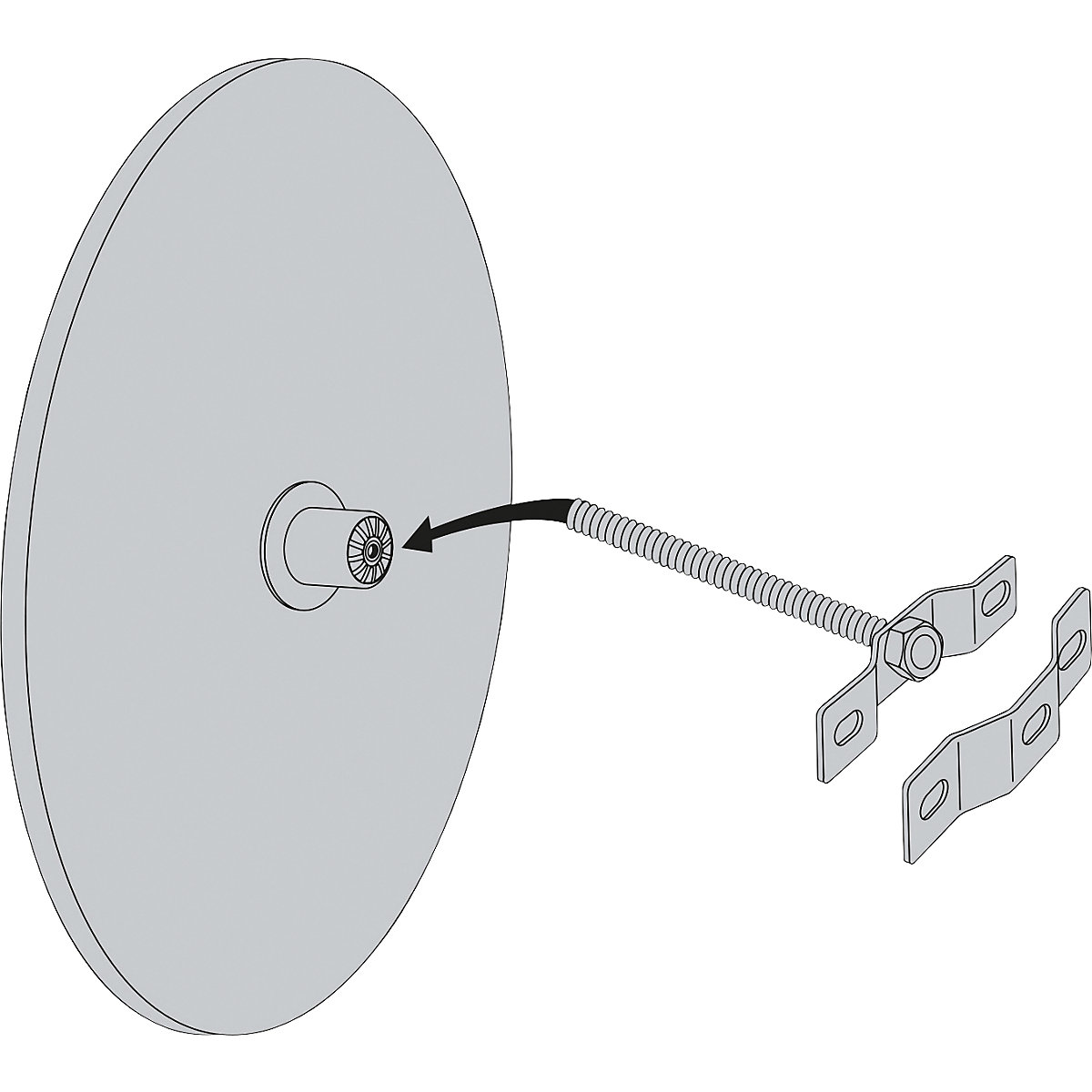 Garage driveway mirror – Vialux (Product illustration 2)-1