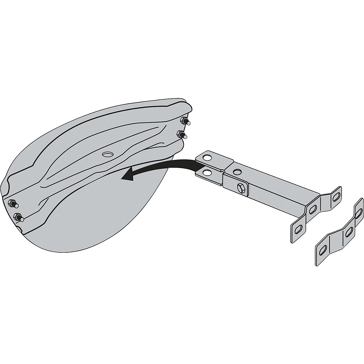 Garage driveway mirror – Vialux (Product illustration 2)-1
