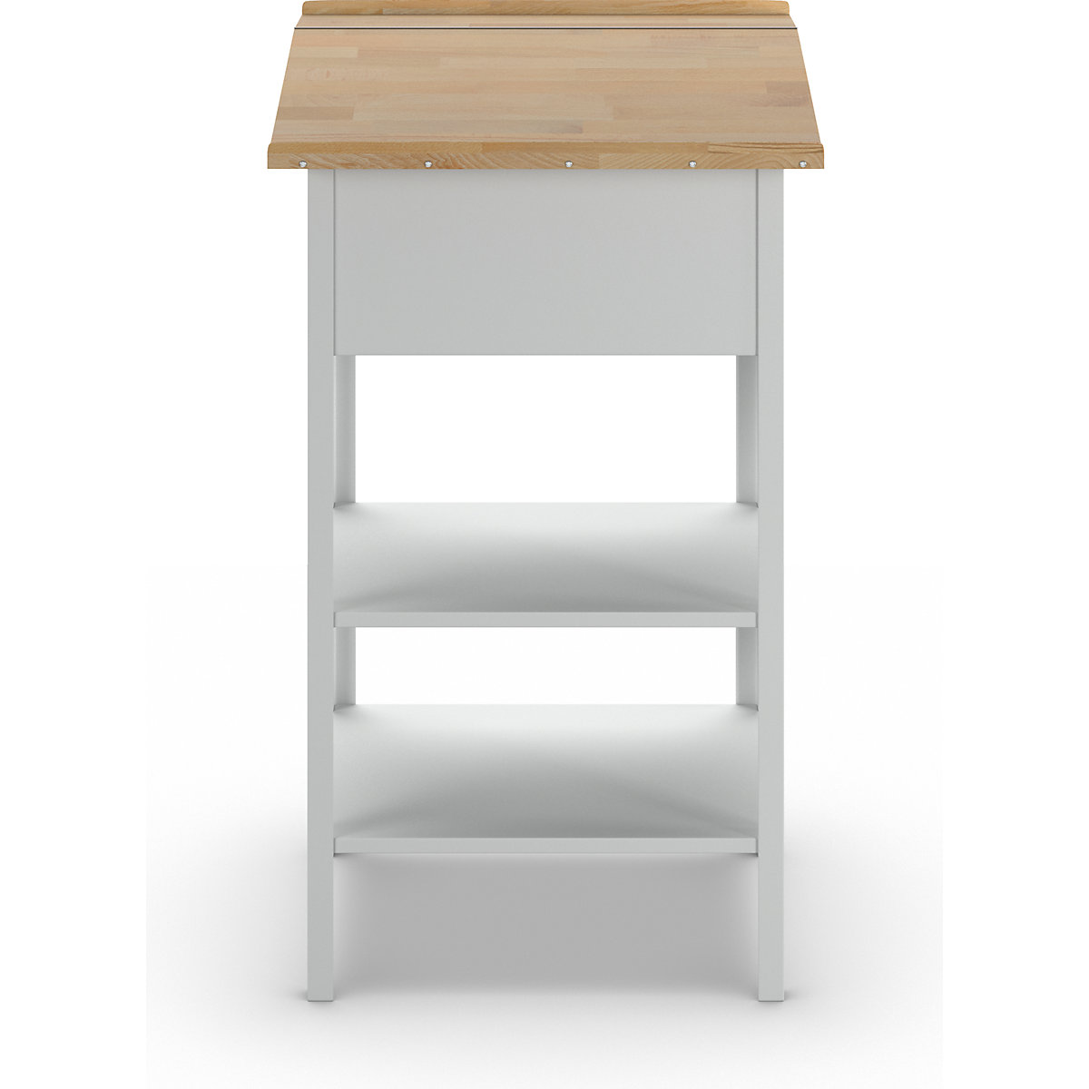 Industrial pedestal desk – Pavoy (Product illustration 4)-3