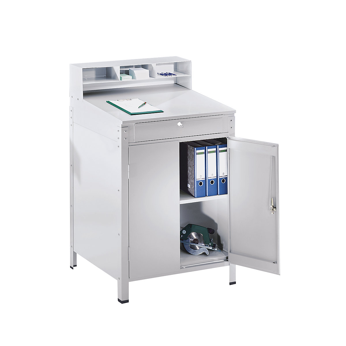 Pedestal desk with sorting compartments (Product illustration 3)-2