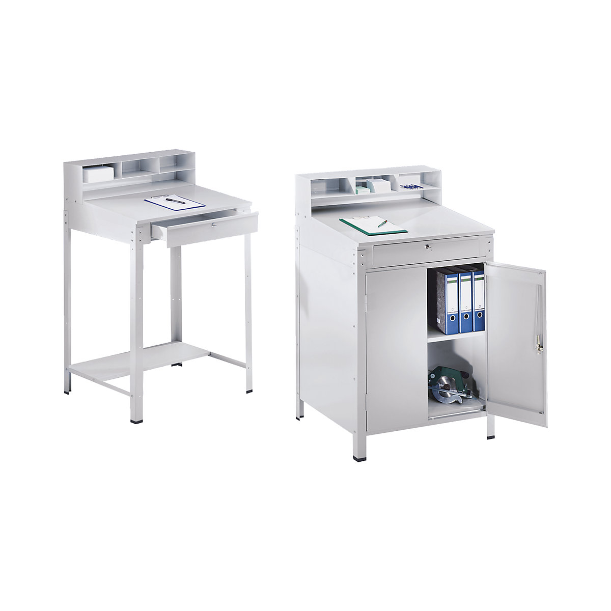 Pedestal desk with sorting compartments (Product illustration 2)-1