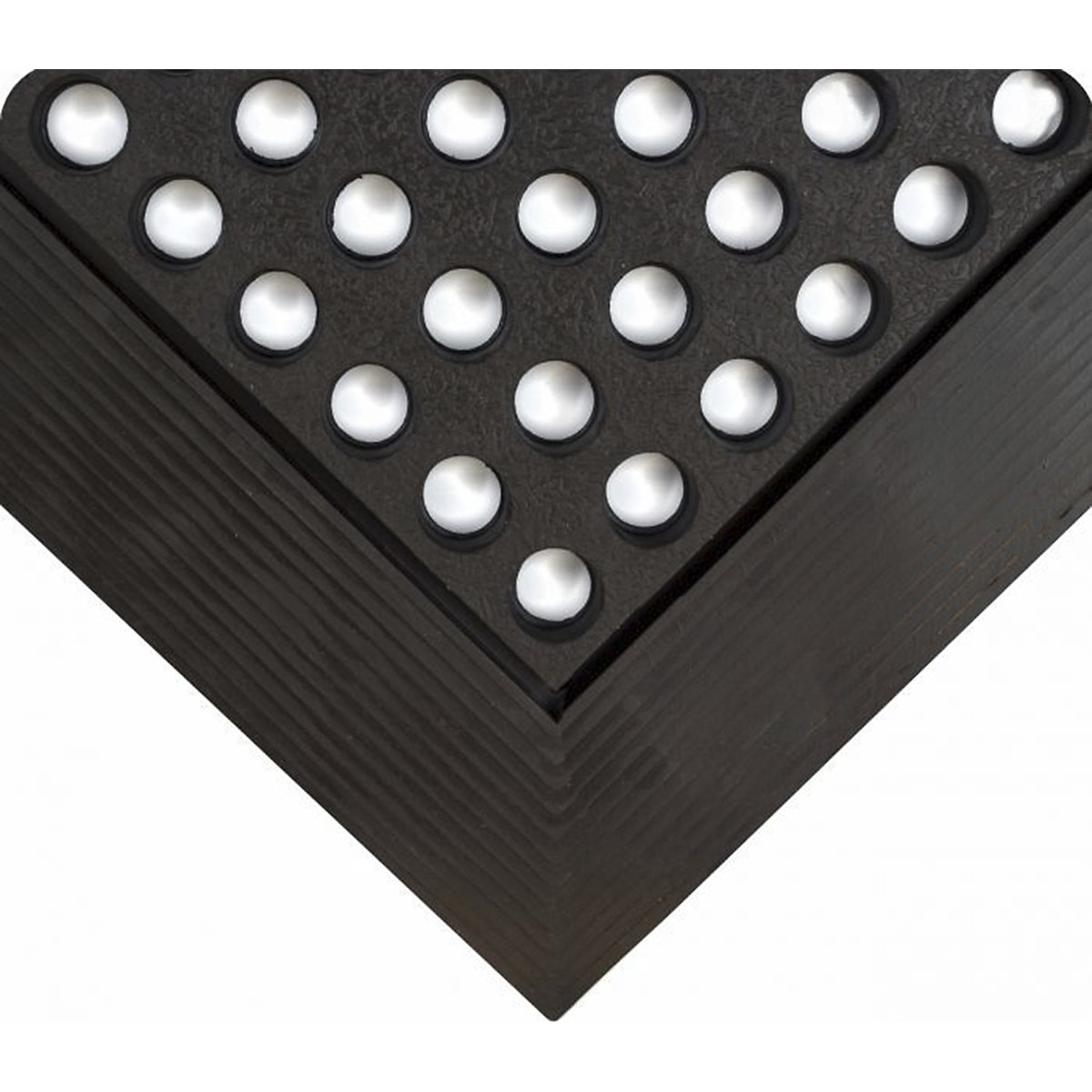 Wearwell Industrial WorkSafe Anti-Fatigue Mat, Wearwell Industrial WorkSafe Anti-Fatigue Mat, Wearwell Industrial WorkSafe Anti-Fatigue Mat | 16h x 1520w x 910d mm | Black | Grease Resistant Natural Rubber-0