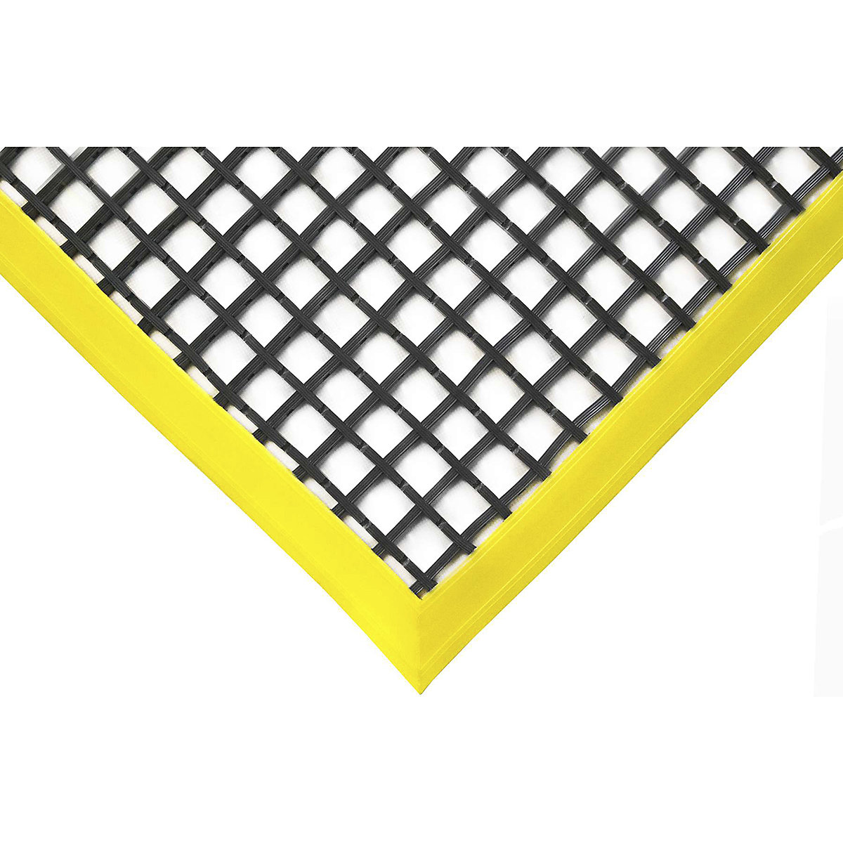 COBA Europe COBAmat Workstation Safety Mat, COBA Europe COBAmat Workstation Safety Mat, COBA Europe COBAmat Standard Workstation Safety Mat | 1.2m x 1.8m | Black/Yellow | Cross Ribbed Lattice Surface-0