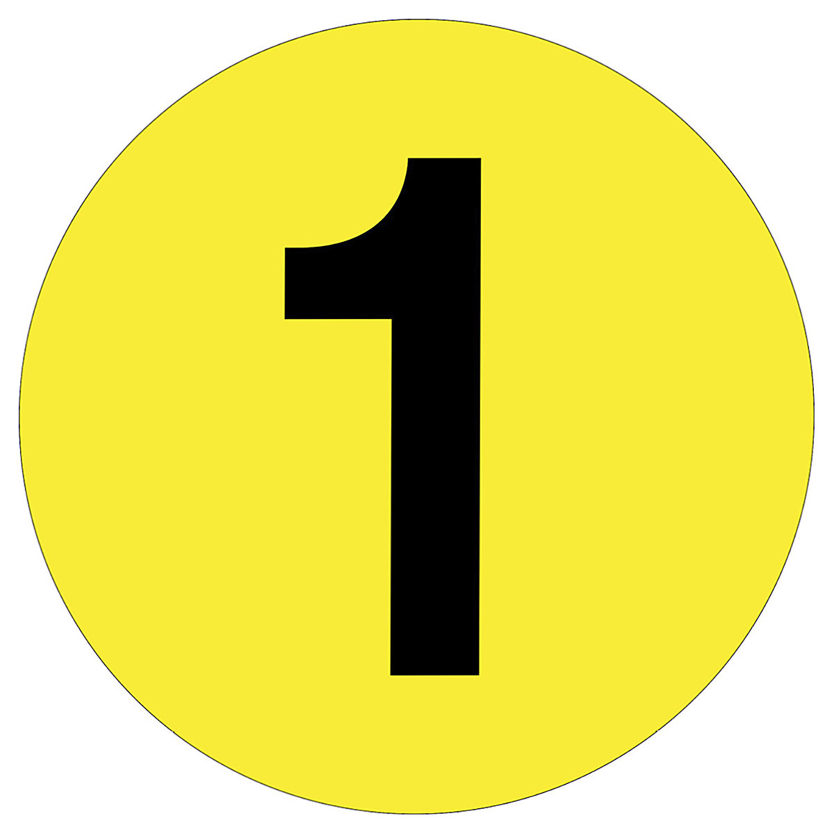 Beaverswood Floor ID Markers, Beaverswood Floor ID Markers, Beaverswood Floor ID Markers | 190mm Dia | Number 1-0
