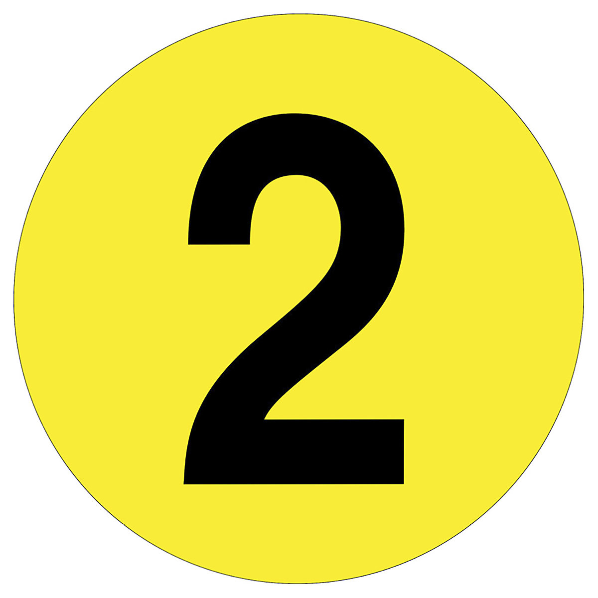 Beaverswood Floor ID Markers, Beaverswood Floor ID Markers, Beaverswood Floor ID Markers | 190mm Dia | Number 2-0