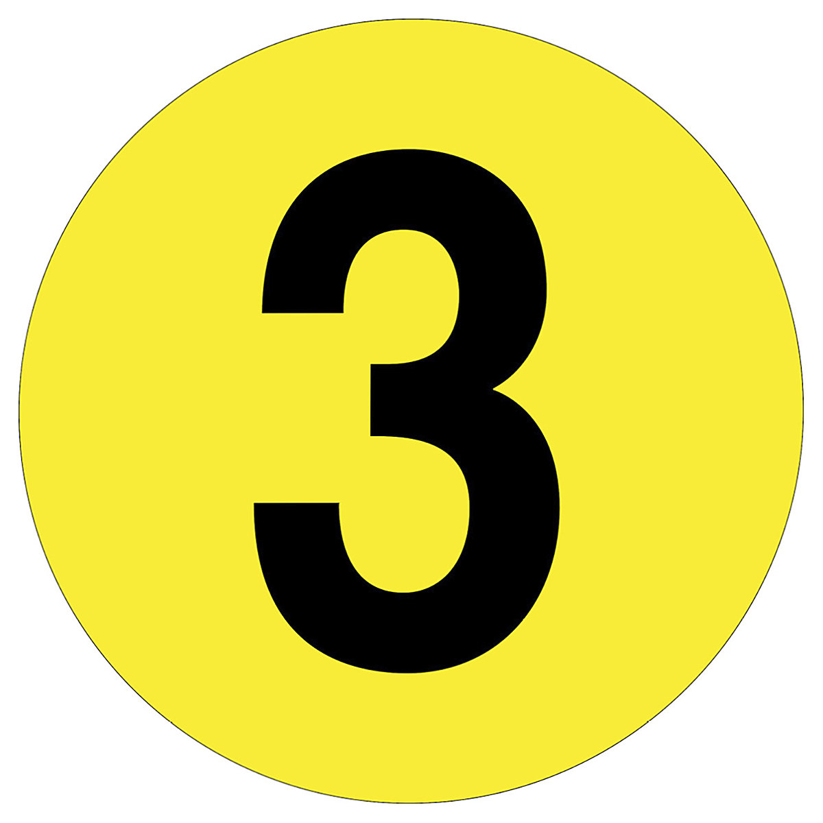 Beaverswood Floor ID Markers, Beaverswood Floor ID Markers, Beaverswood Floor ID Markers | 190mm Dia | Number 3-0