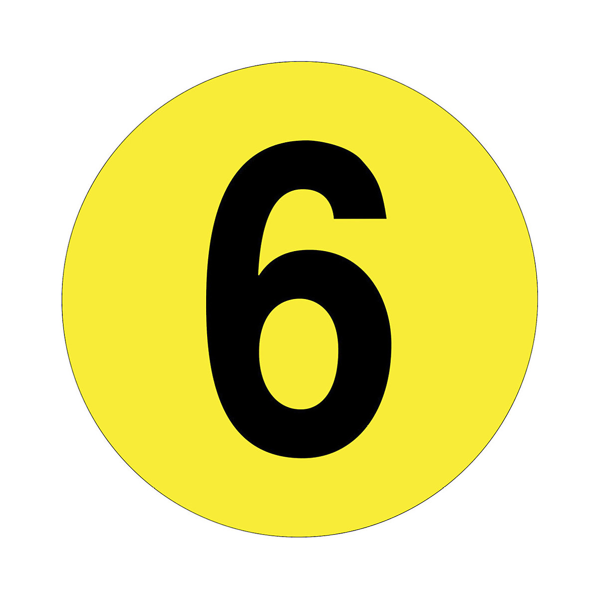 Beaverswood Floor ID Markers, Beaverswood Floor ID Markers, Beaverswood Floor ID Markers | 190mm Dia | Number 6-0