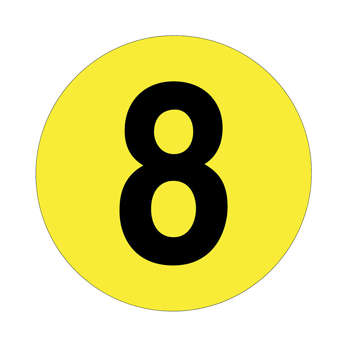 Beaverswood Floor ID Markers, Beaverswood Floor ID Markers, Beaverswood Floor ID Markers | 190mm Dia | Number 8-0