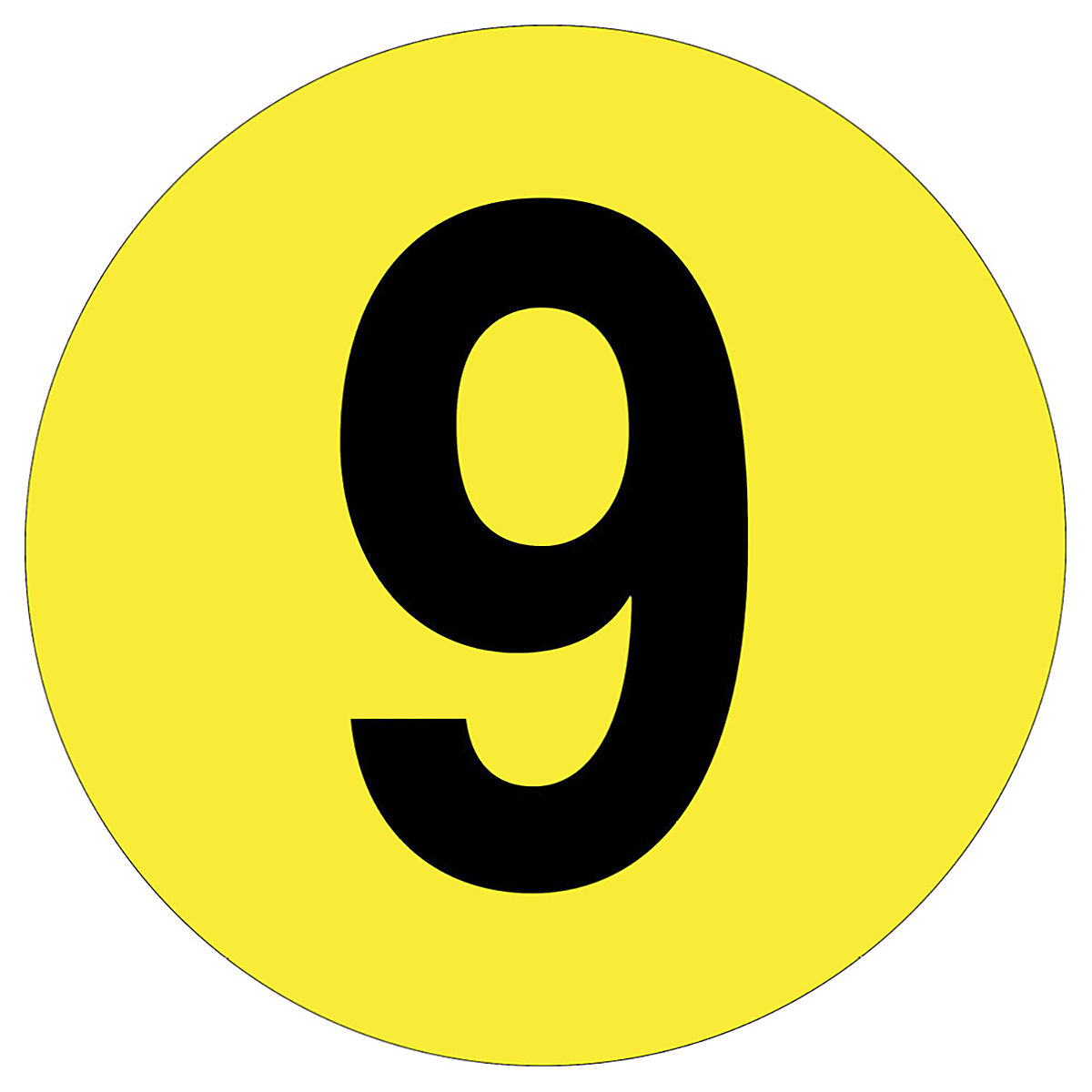 Beaverswood Floor ID Markers, Beaverswood Floor ID Markers, Beaverswood Floor ID Markers | 190mm Dia | Number 9-0