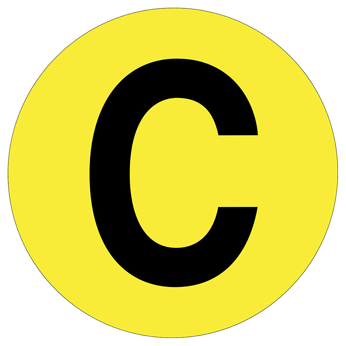 Beaverswood Floor ID Markers, Beaverswood Floor ID Markers, Beaverswood Floor ID Markers | 190mm Dia | Letter C-0