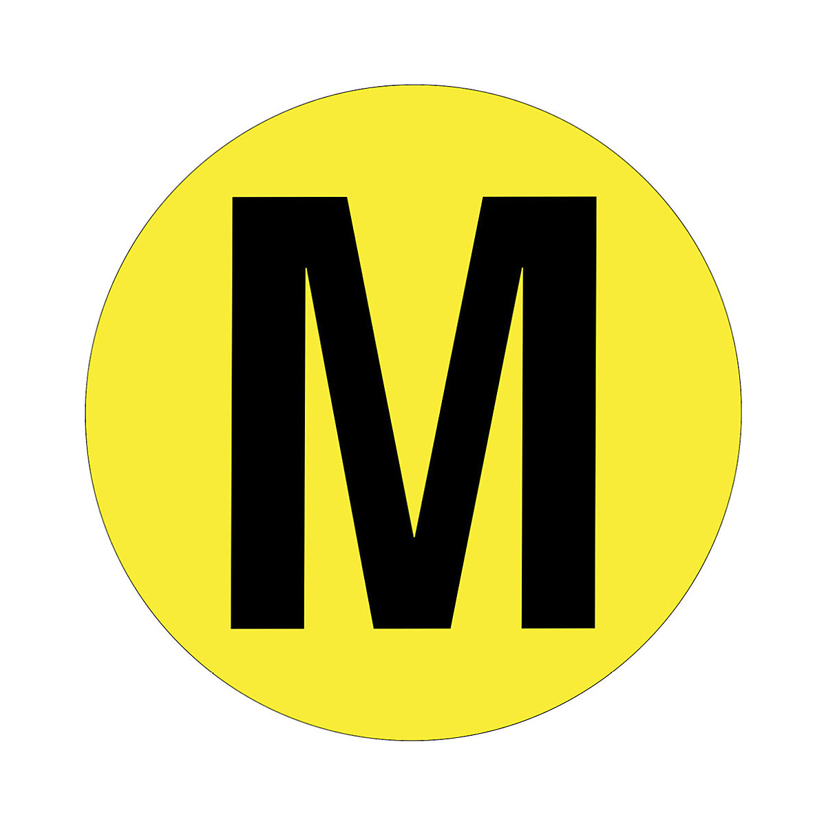 Beaverswood Floor ID Markers, Beaverswood Floor ID Markers, Beaverswood Floor ID Markers | 190mm Dia | Letter M-0