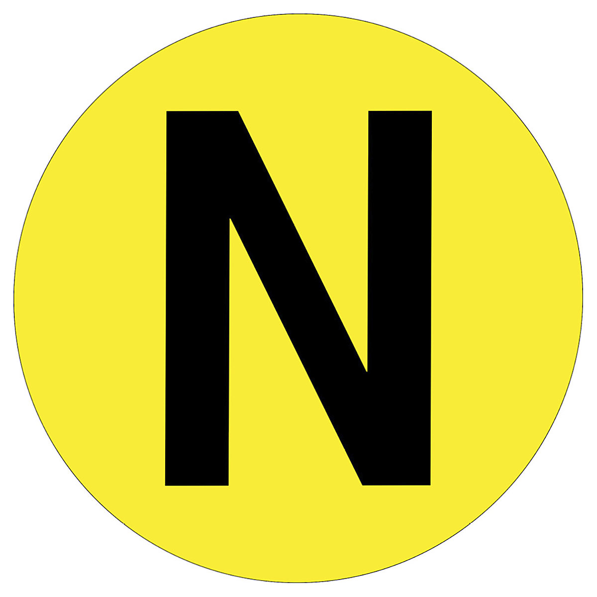 Beaverswood Floor ID Markers, Beaverswood Floor ID Markers, Beaverswood Floor ID Markers | 190mm Dia | Letter N-0