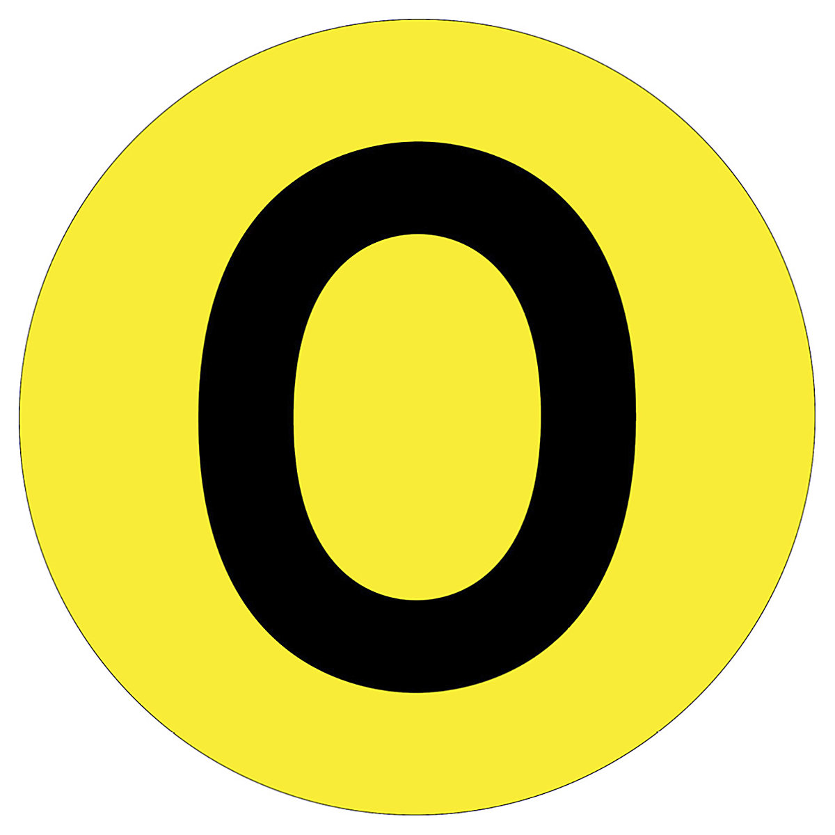 Beaverswood Floor ID Markers, Beaverswood Floor ID Markers, Beaverswood Floor ID Markers | 190mm Dia | Letter O-0