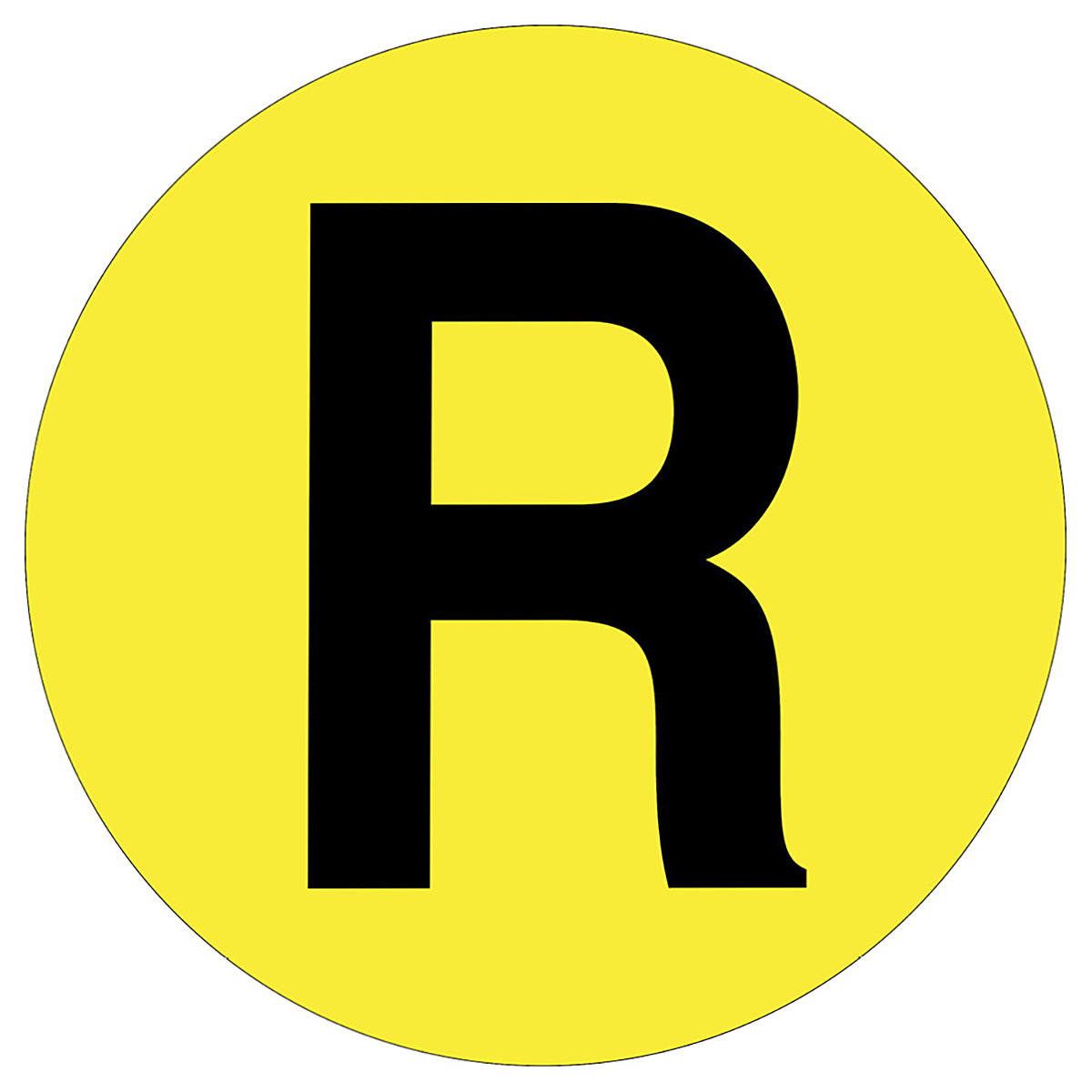 Beaverswood Floor ID Markers, Beaverswood Floor ID Markers, Beaverswood Floor ID Markers | 190mm Dia | Letter R-0