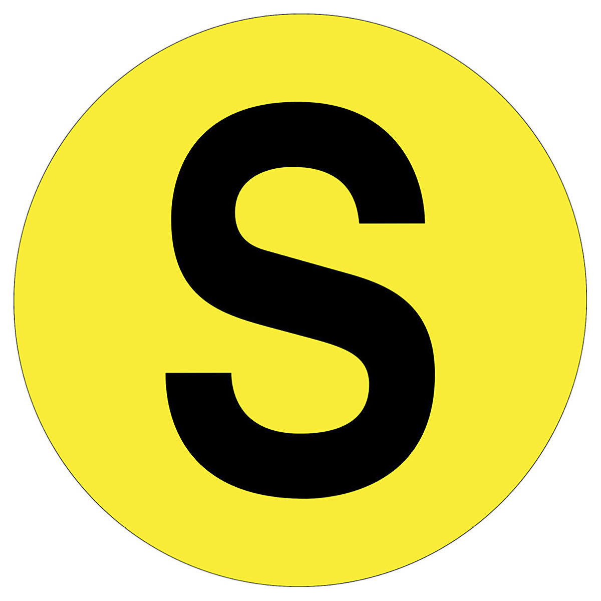 Beaverswood Floor ID Markers, Beaverswood Floor ID Markers, Beaverswood Floor ID Markers | 190mm Dia | Letter S-0