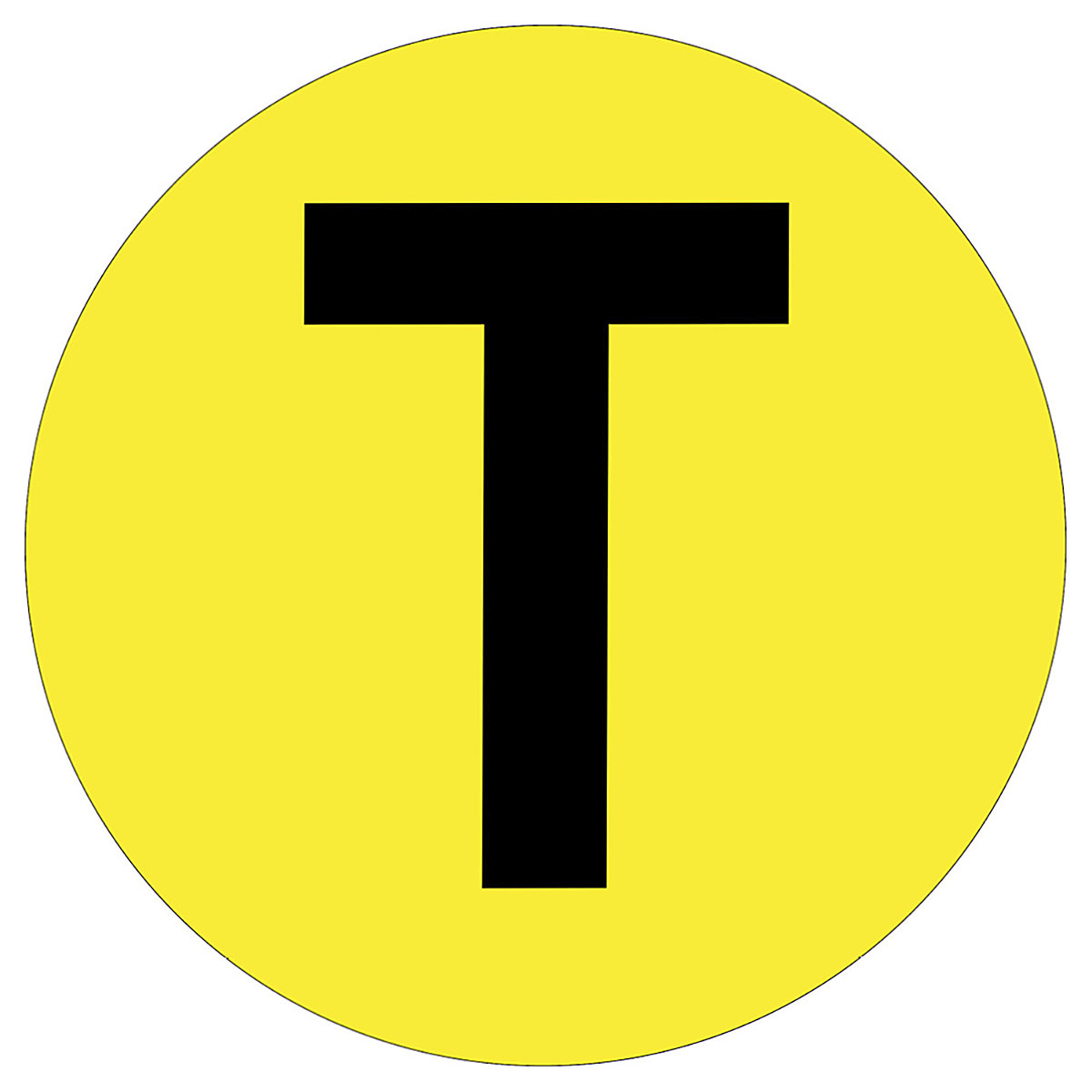 Beaverswood Floor ID Markers, Beaverswood Floor ID Markers, Beaverswood Floor ID Markers | 190mm Dia | Letter T-0