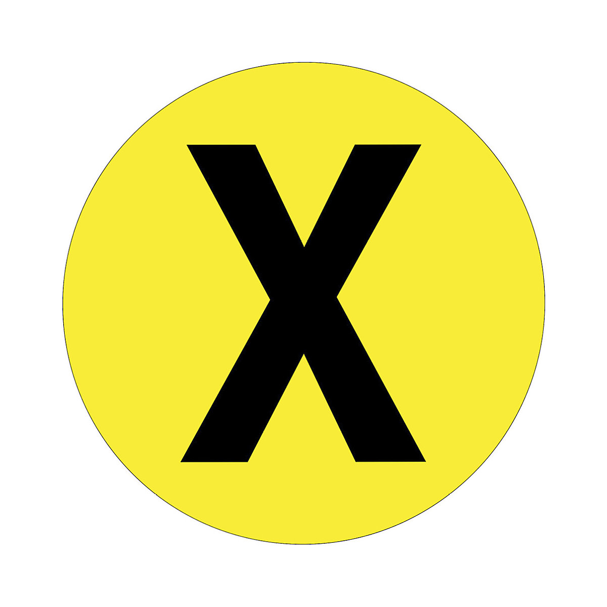 Beaverswood Floor ID Markers, Beaverswood Floor ID Markers, Beaverswood Floor ID Markers | 190mm Dia | Letter X-0