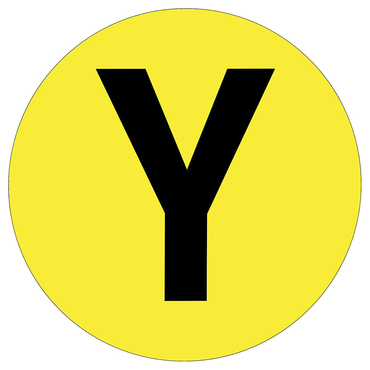 Beaverswood Floor ID Markers, Beaverswood Floor ID Markers, Beaverswood Floor ID Markers | 190mm Dia | Letter Y-0