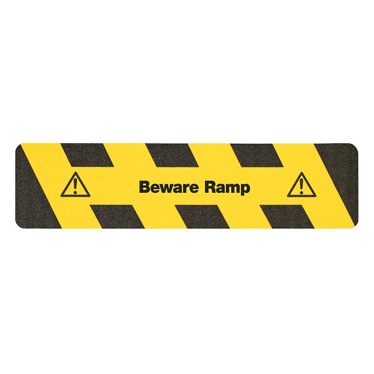 BiGDUG Non Slip Hazard Warning Floor Sheets, BiGDUG Non Slip Hazard Warning Floor Sheets, BiGDUG Non Slip Hazard Warning Floor Sheet | Yellow & Black | 610w x 150d mm | Beware Ramp-0