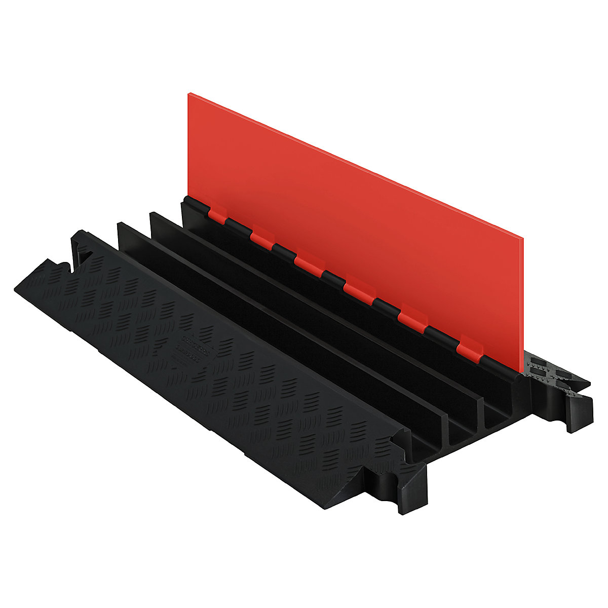Checkers Guard Dog Cable Protectors, Checkers Guard Dog Cable Protectors, Checkers Guard Dog® 3 Channel Cable Protector | 91w x 51d mm | Black & Orange-0