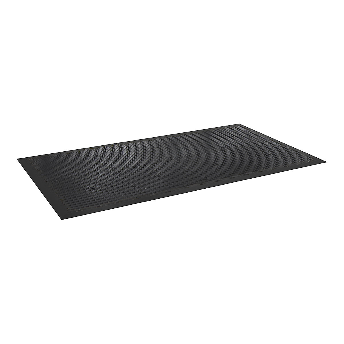 BiGDUG Garage PVC Motorcycle Floor Mats, BiGDUG Garage PVC Motorcycle Floor Mats, BiGDUG Garage PVC Motorcycle Floor Mat | 8 Tiles | 2000w x 1060d mm | Checker Plate Surface | Black-0