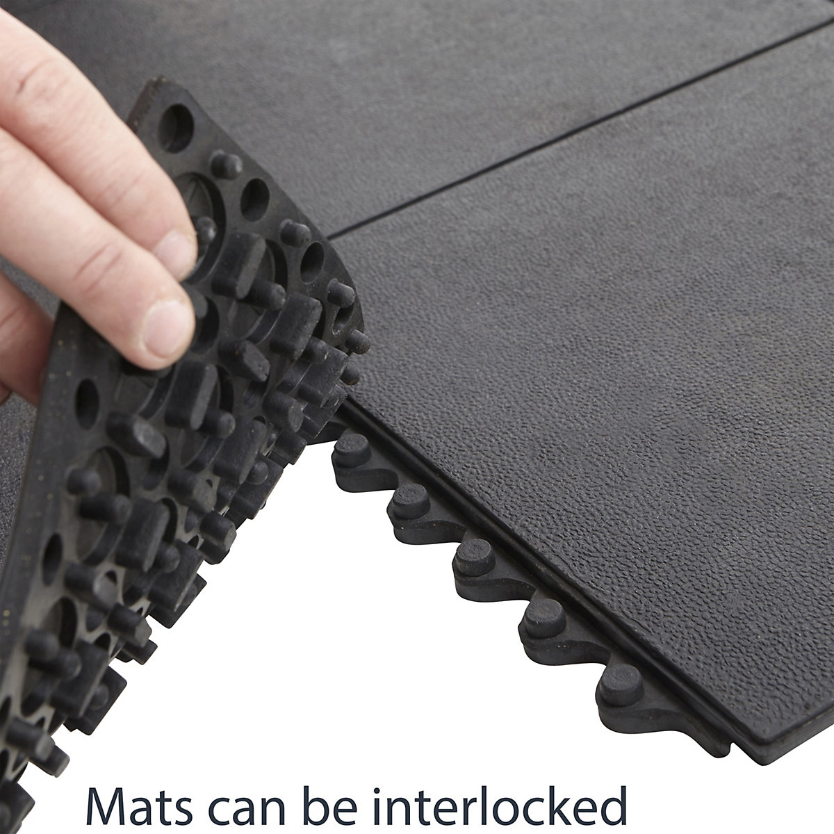 BiGDUG Solid Top Rubber Interlocking Stable Mats (Product illustration 3)-2
