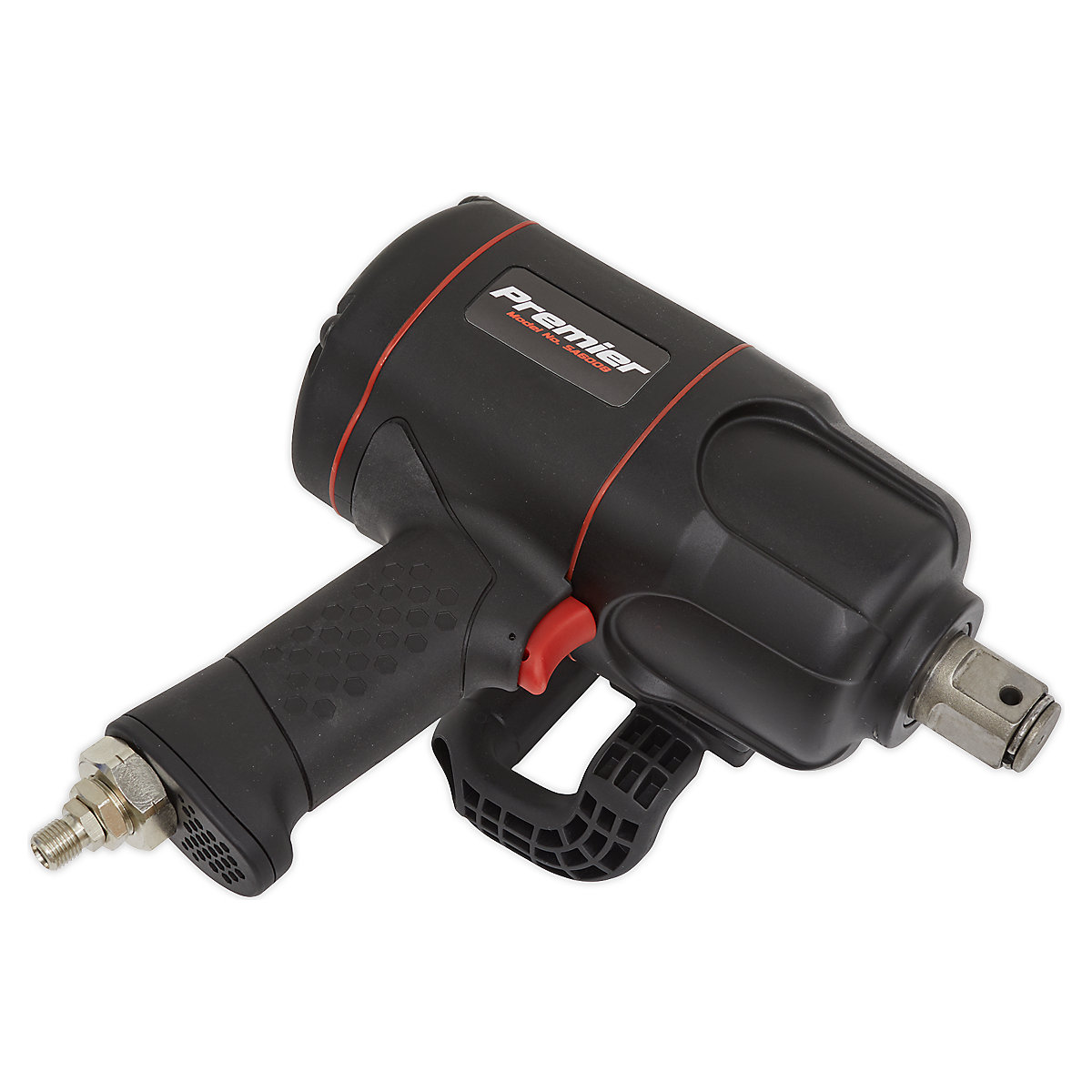 Sealey 1"Sq Drive Composite Twin Hammer Air Impact Wrench (Product illustration 2)-1