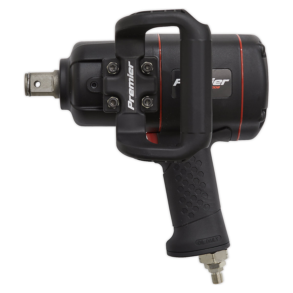 Sealey 1"Sq Drive Composite Twin Hammer Air Impact Wrench (Product illustration 4)-3