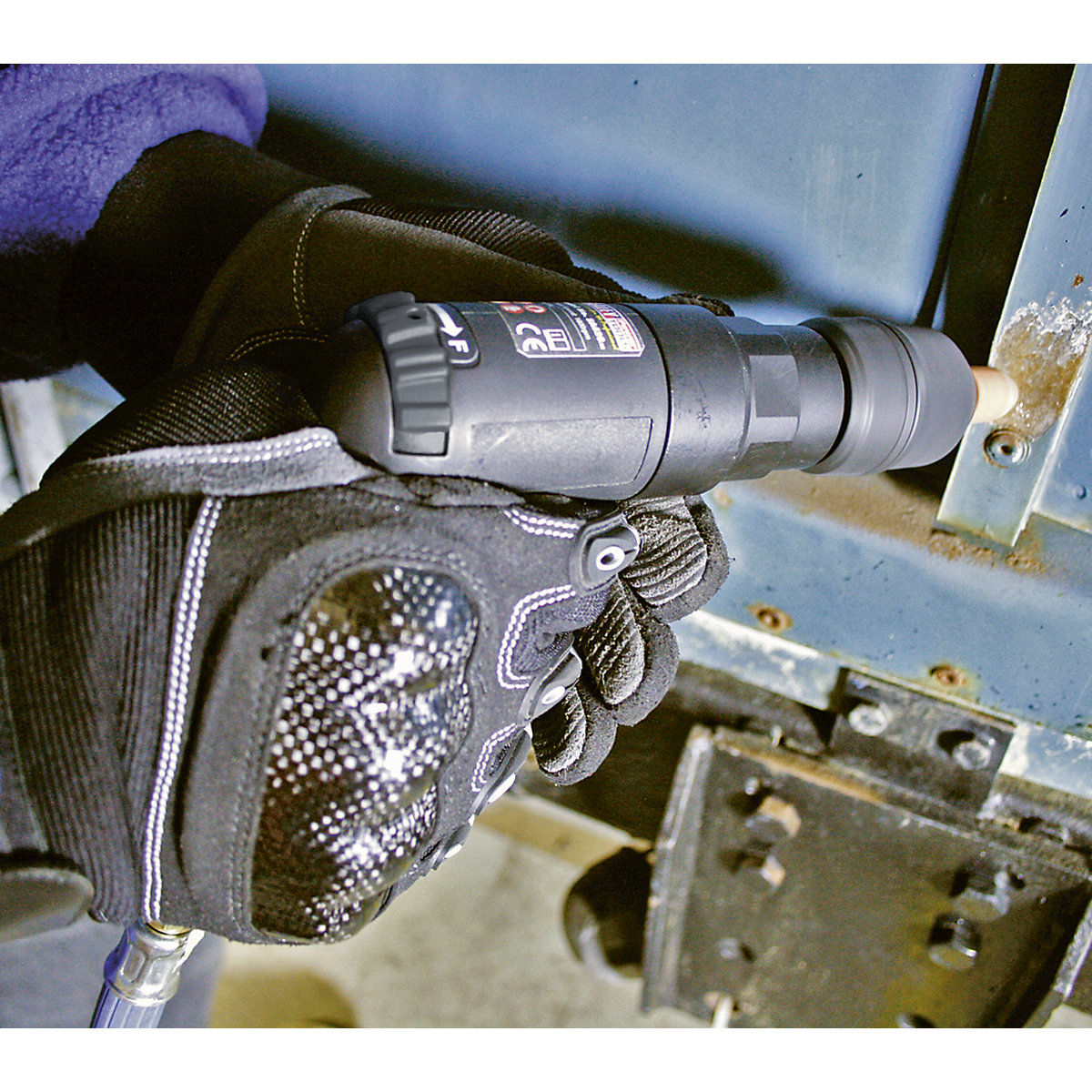 Sealey 10mm Diameter Composite Reversible Air Pistol Drill with Keyless Chuck (Product illustration 3)-2