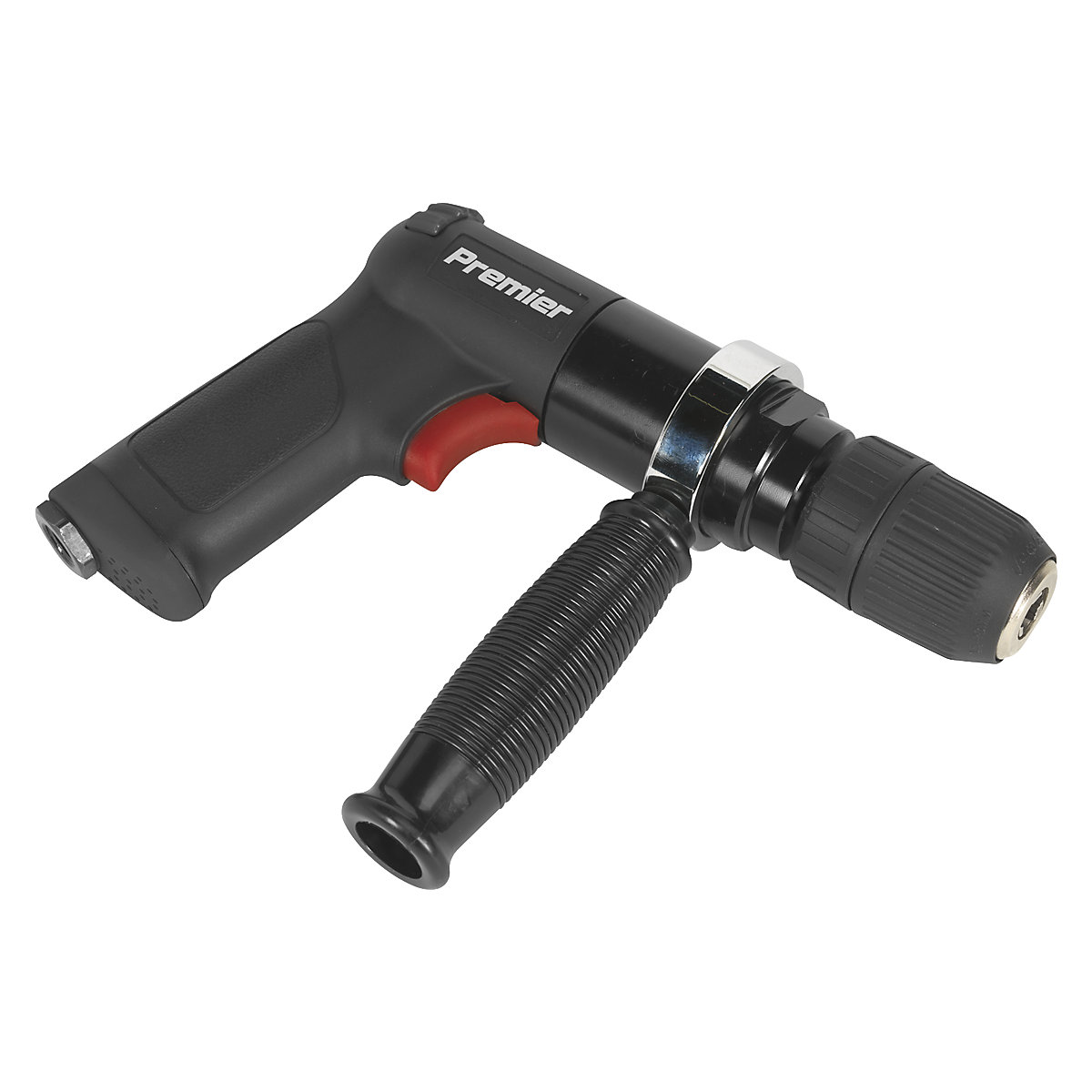 Sealey 13mm Diameter Premier Composite Reversible Air Drill with Keyless Chuck (Product illustration 2)-1